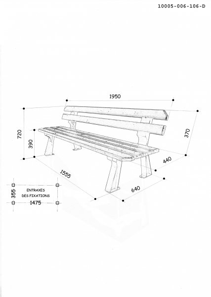 schéma banc rustique -1