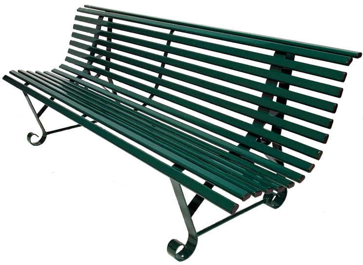 Banc de jardin "Square" 2 pieds - longueur 195 cm