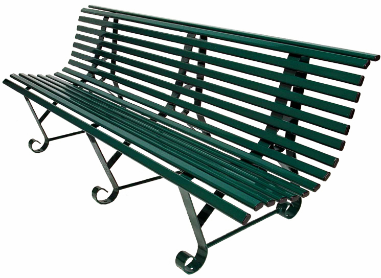 Banc de jardin "Square" 3 pieds - longueur 195 cm 