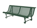 Banc de jardin en fer 2 pieds - trous carrés - longueur 200 cm