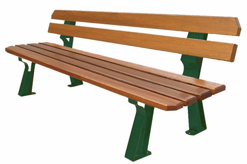 Banc rustique - bois exotique - longueur 195 cm