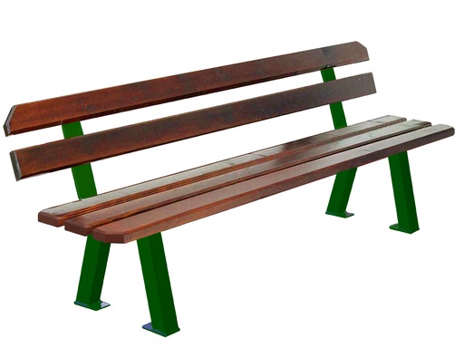 [10107] Banc extérieur - pieds doubles - bois pin du nord - longueur 195cm