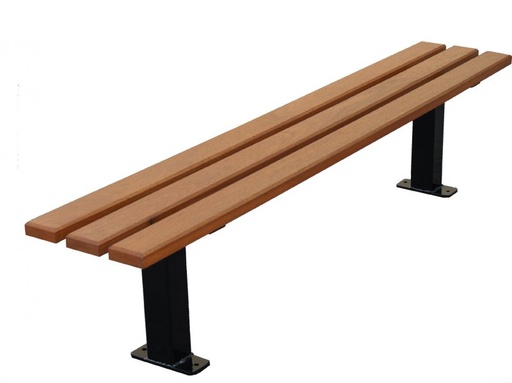 [10033] Banquette - bois exotique - longueur 195 cm